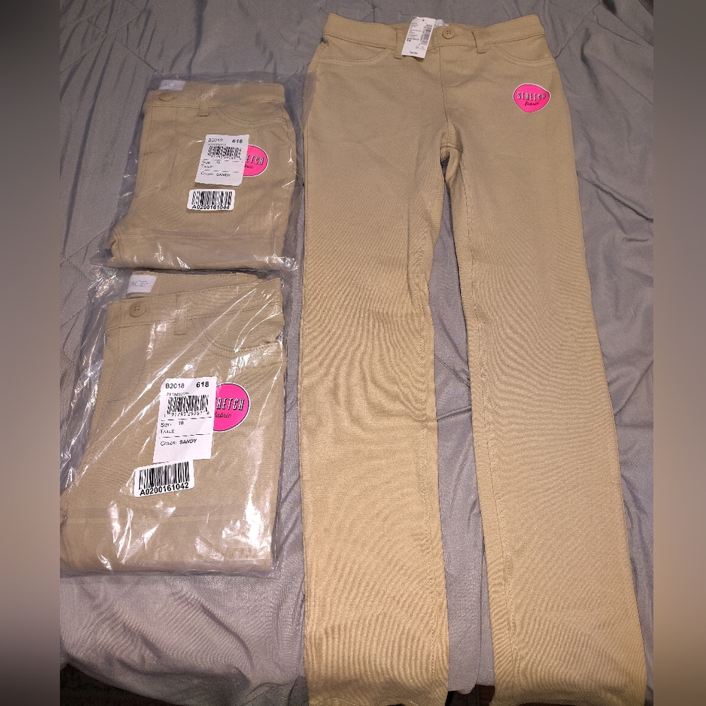 3 Pairs-Girls Uniform Leggings Pants